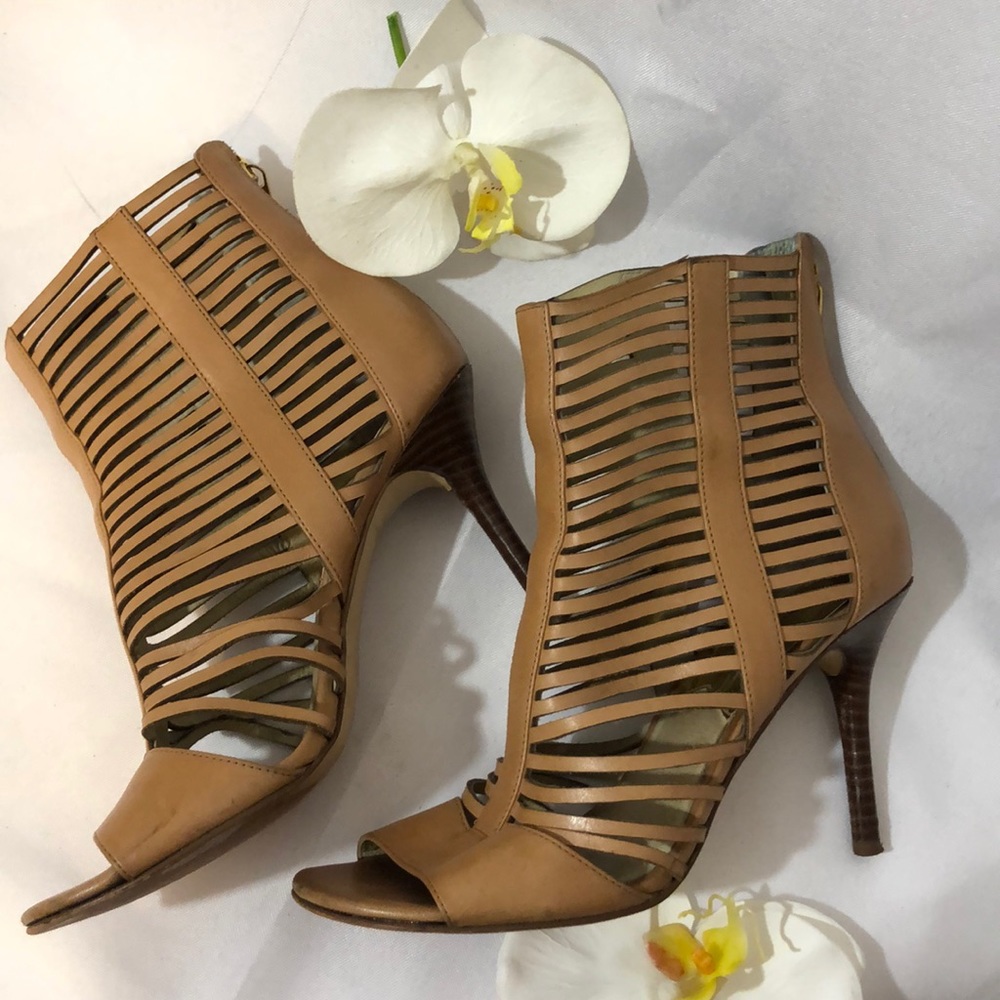 MK Peep Toe Caged Booties